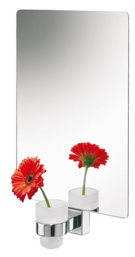 wazonik na kwiatek zamocowany poniżej tafli lustra